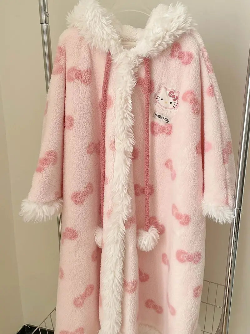 Peignoir Hello Kitty Polaire/Polyester