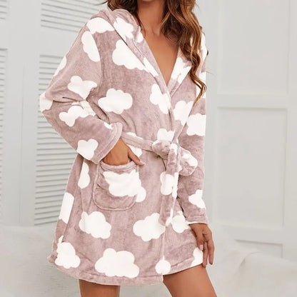 Peignoir Hiver Court Femme