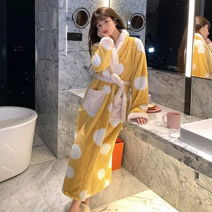 Peignoir Hiver polyester Velours/polaire Femme