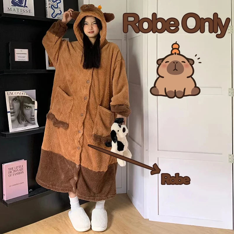 Peignoir Polaire capybara Femme