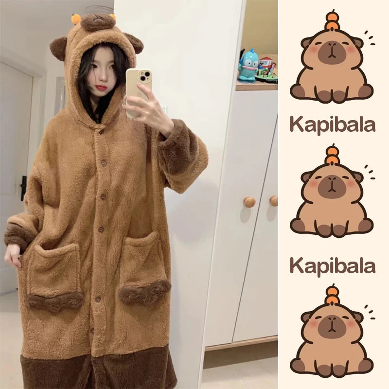 Peignoir Polaire capybara Femme