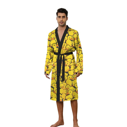 Peignoir Printemps/Automne Imprimé Poussin Polyester Homme