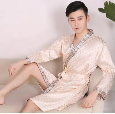 Peignoir Satin Homme