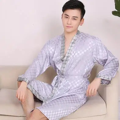 Peignoir Satin Homme