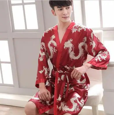 Peignoir Satin Homme