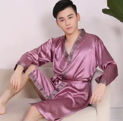 Peignoir Satin Homme