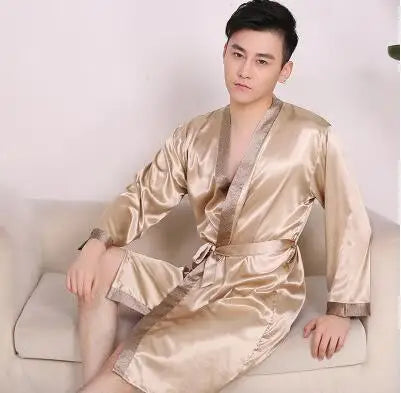 Peignoir Satin Homme