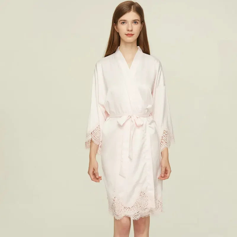 Peignoir Court Femme Satin