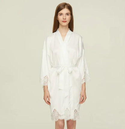 Peignoir Satin court Femme