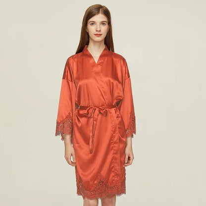 Peignoir Satin court Femme