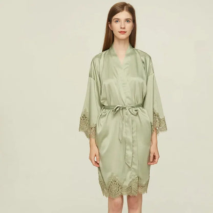 Peignoir Satin court Femme