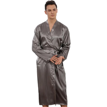 Peignoir Soie Glacée Polyester Homme