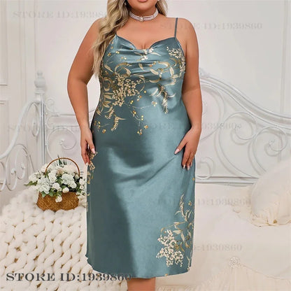 Peignoir Soie glacée petite et grande taille Femme