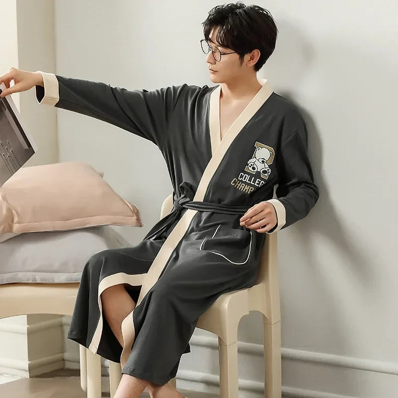 Peignoir coton homme et femme