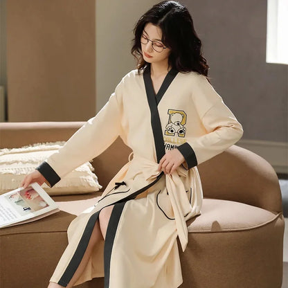 Peignoir coton homme et femme