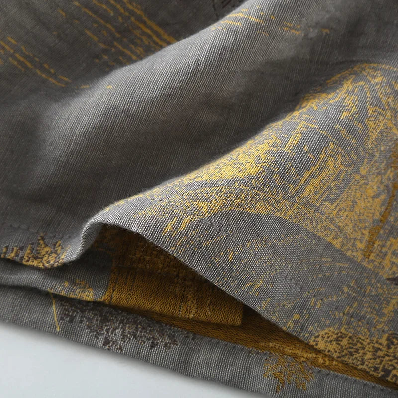 Peignoir coton imprimé unisexe