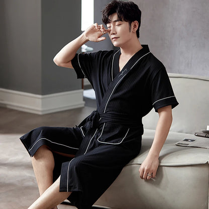 Peignoir Homme Coton/Polyester Léger