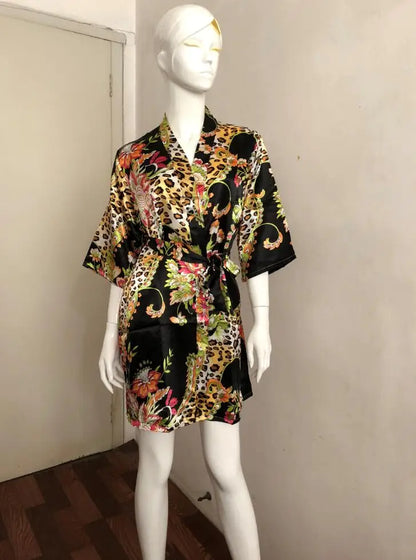 Peignoir court Satin Rayon/Polyester Femme