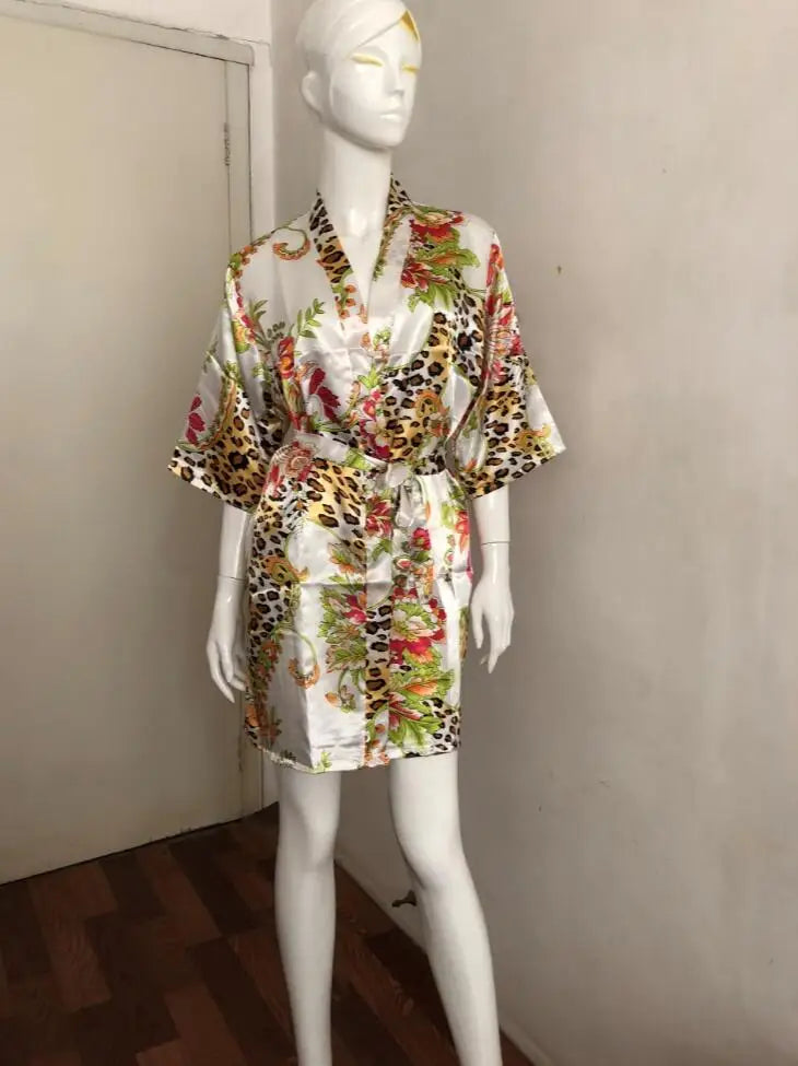 Peignoir court Satin Rayon/Polyester Femme