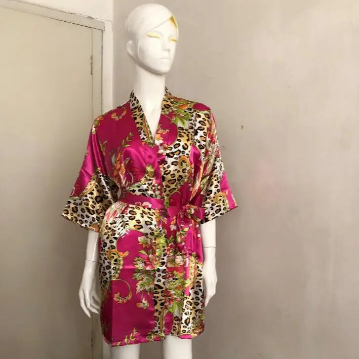 Peignoir court Satin Rayon/Polyester Femme