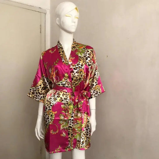 Peignoir court Satin Rayon/Polyester Femme