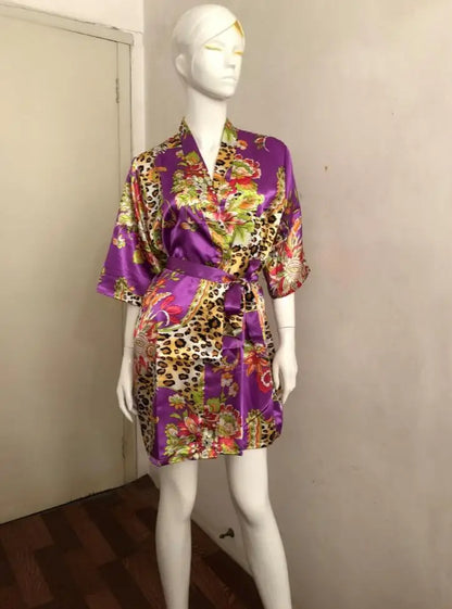 Peignoir court Satin Rayon/Polyester Femme