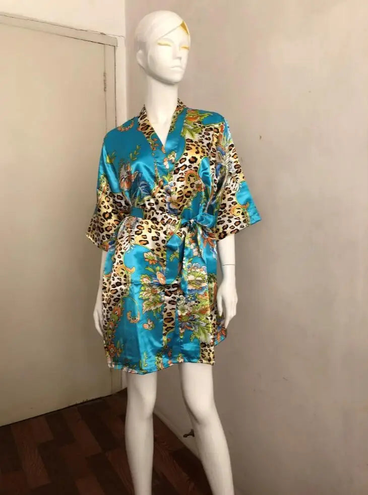 Peignoir court Satin Rayon/Polyester Femme