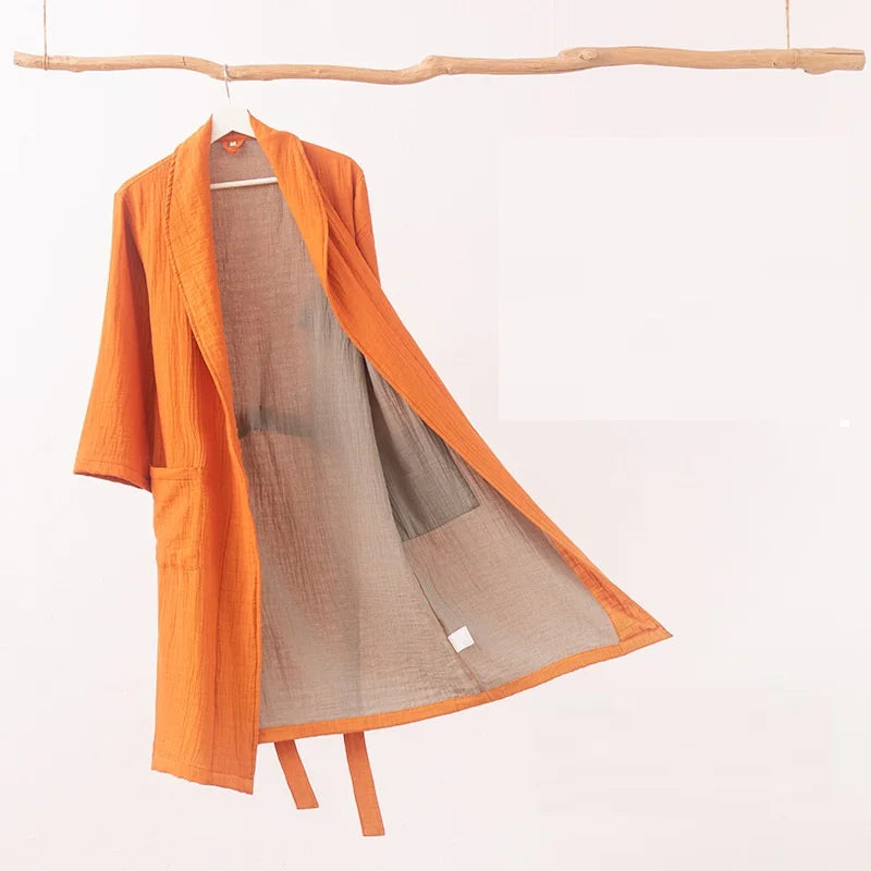 Peignoir de Bain Coton double couche Unisexe