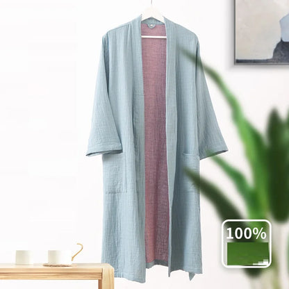 Peignoir de Bain Coton double couche Unisexe