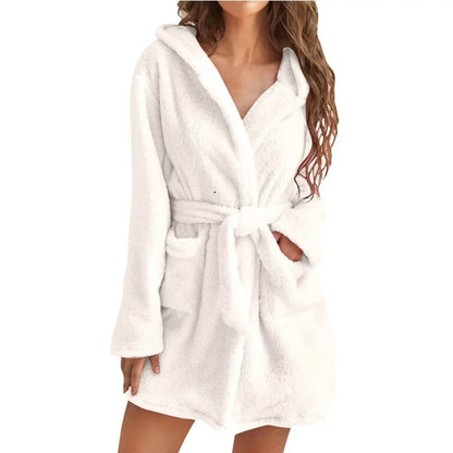 Peignoir de Bain Court Coton Femme
