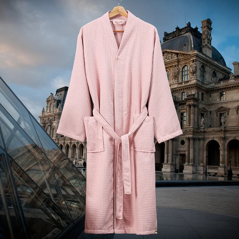 Peignoir de Bain Polyester gaufré avec ou sans capuche Unisexe