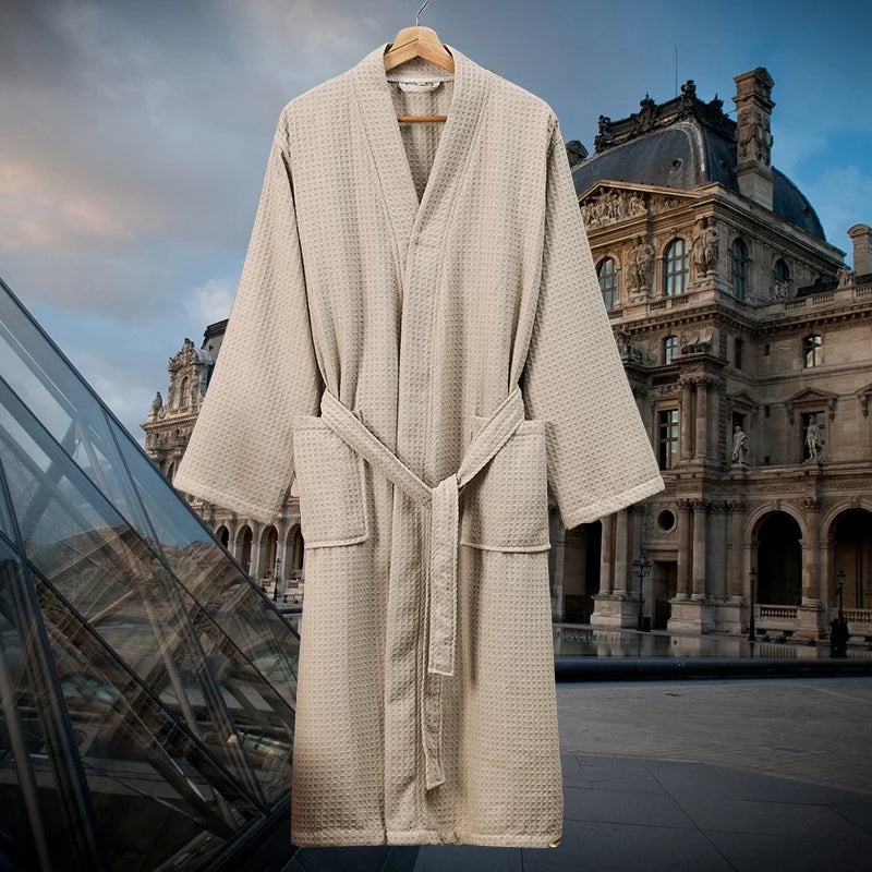 Peignoir de Bain Polyester gaufré avec ou sans capuche Unisexe