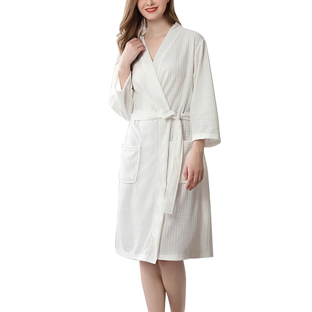 Peignoir de Bain gaufré Polyester Femme