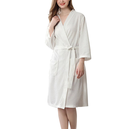 Peignoir de Bain gaufré Polyester Femme