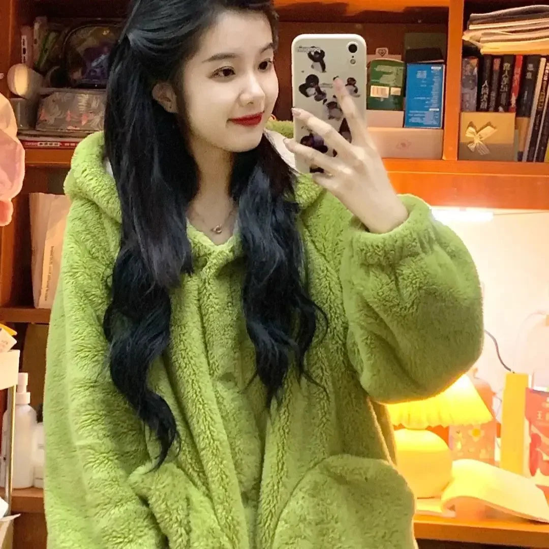 Peignoir de Bain oeil Cyclope Polaire Femme