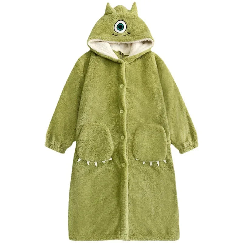 Peignoir de Bain oeil Cyclope Polaire Femme