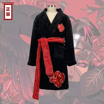 Peignoir de bain Akatsuki Itachi Uchiha en Flanelle