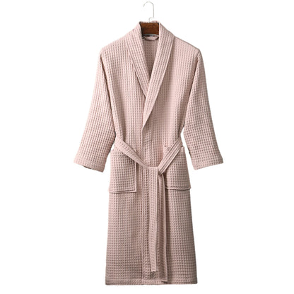 Peignoir de Bain Unisexe Coton Gaufré Hôtel