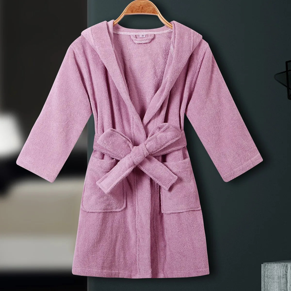Peignoir de bain coton éponge pour enfants