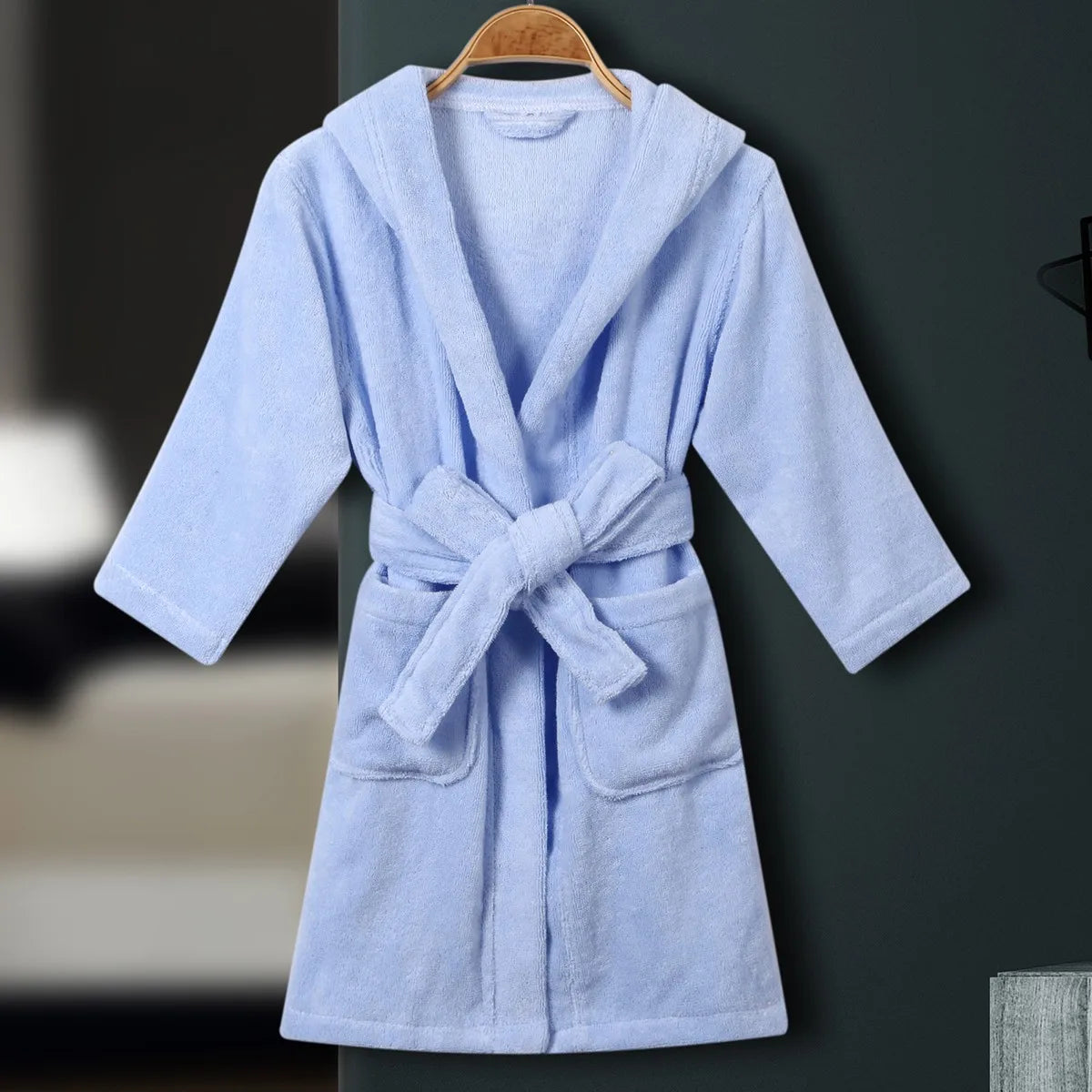 Peignoir de bain coton éponge pour enfants