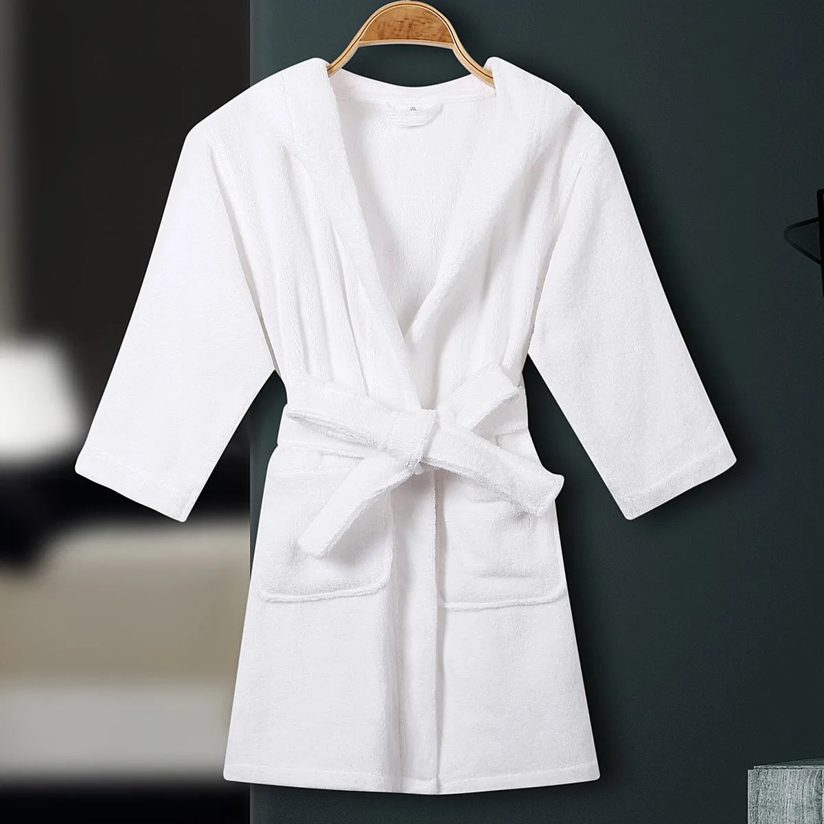 Peignoir de bain coton éponge pour enfants