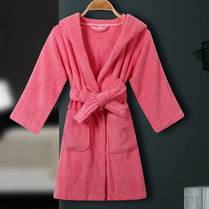 Peignoir de bain coton éponge pour enfants