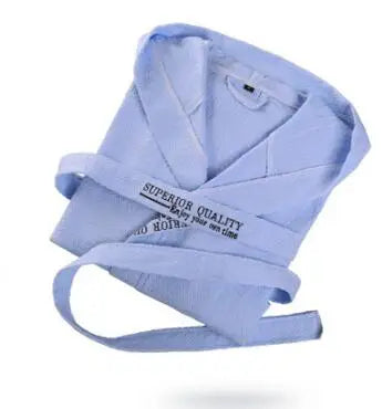 Peignoir de bain coton gaufré Unisexe
