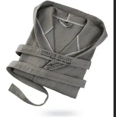 Peignoir de bain coton gaufré Unisexe