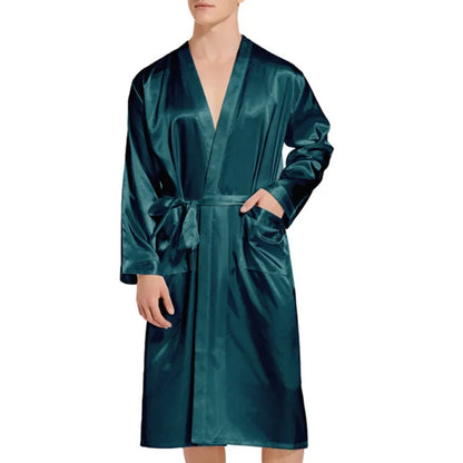 Peignoir de salon Satin Polyester/Rayon Homme