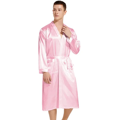 Peignoir de salon Satin Polyester/Rayon Homme