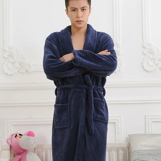 Peignoir flanelle polaire corail femme et homme polyester