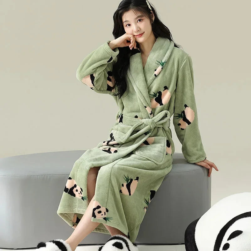 Peignoir flanelle polyester femme