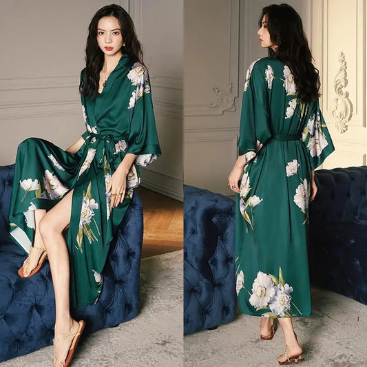 Peignoir floral Femme