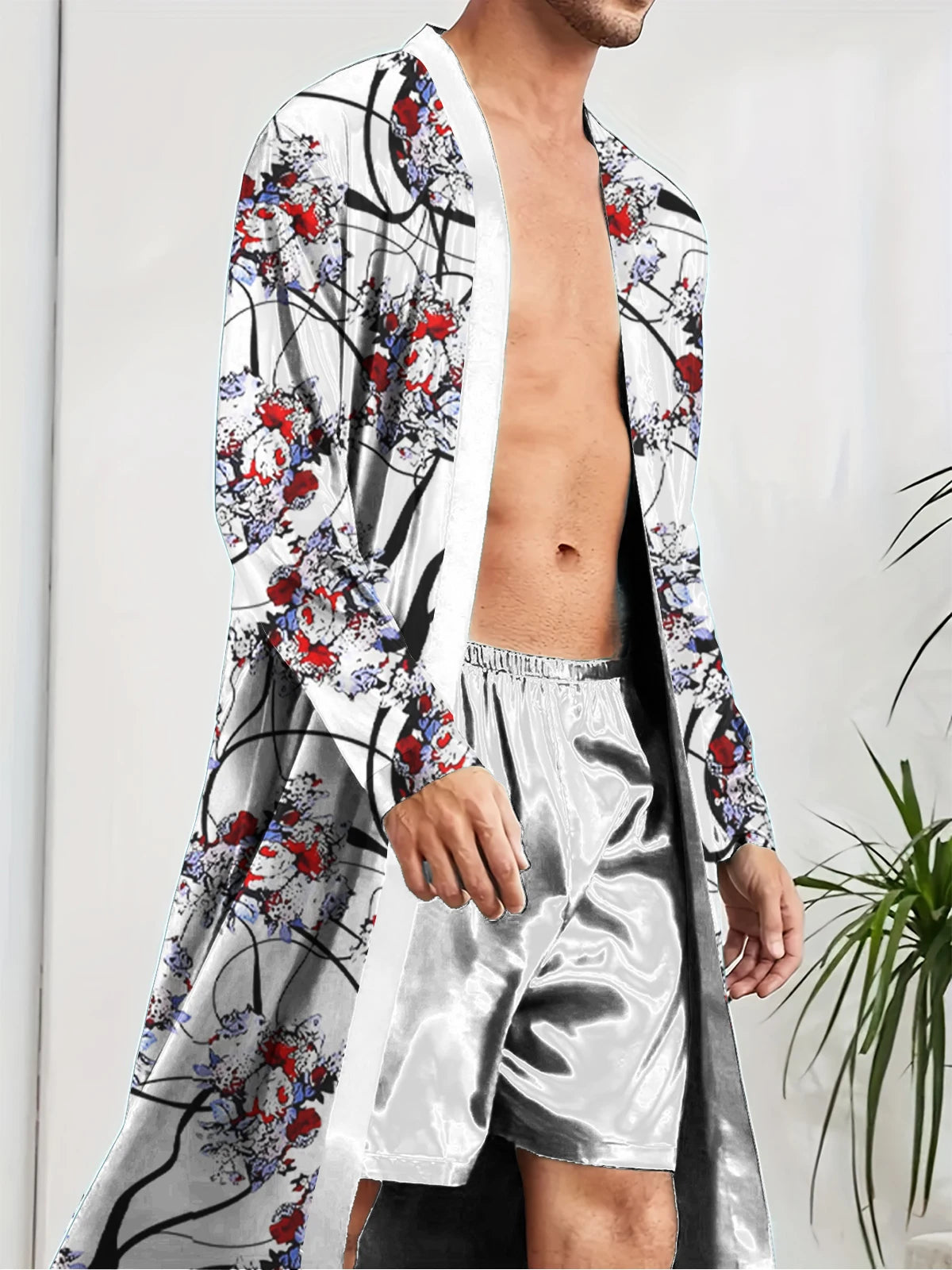 Peignoir imprimé Polyester Homme